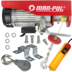 Електрическа въжена лебедка Mar-Pol 300 / 600 кг 1200W