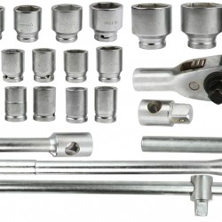 Гедоре Mar-Pol 3/4 1" цол шестстенно 26-части 21-65мм