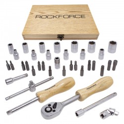 Гедоре ROCKFORCE 1/4" 4мм-14мм 38-части