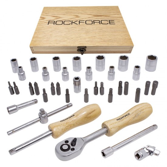 Гедоре ROCKFORCE 1/4" 4мм-14мм 38-части Гедоре ROCKFORCE 1/4" 4мм-14мм 38-части