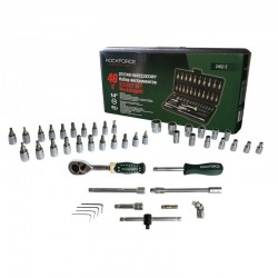 Гедоре ROCKFORCE 1/4" 4мм-14мм 46-части