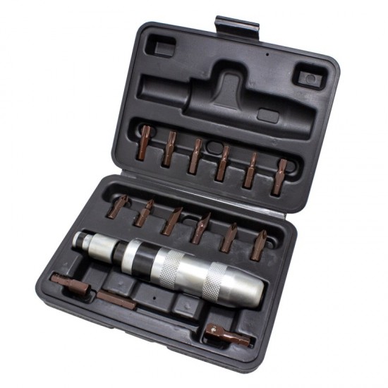 Ударна отвертка с комплект битове и адаптери RockForce 1/2" 17-части