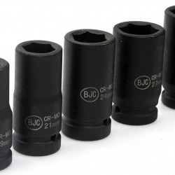 Ударни вложки BJC 3/4" 19-30мм 5-части Ударни вложки BJC 3/4" 19-30мм 5-части